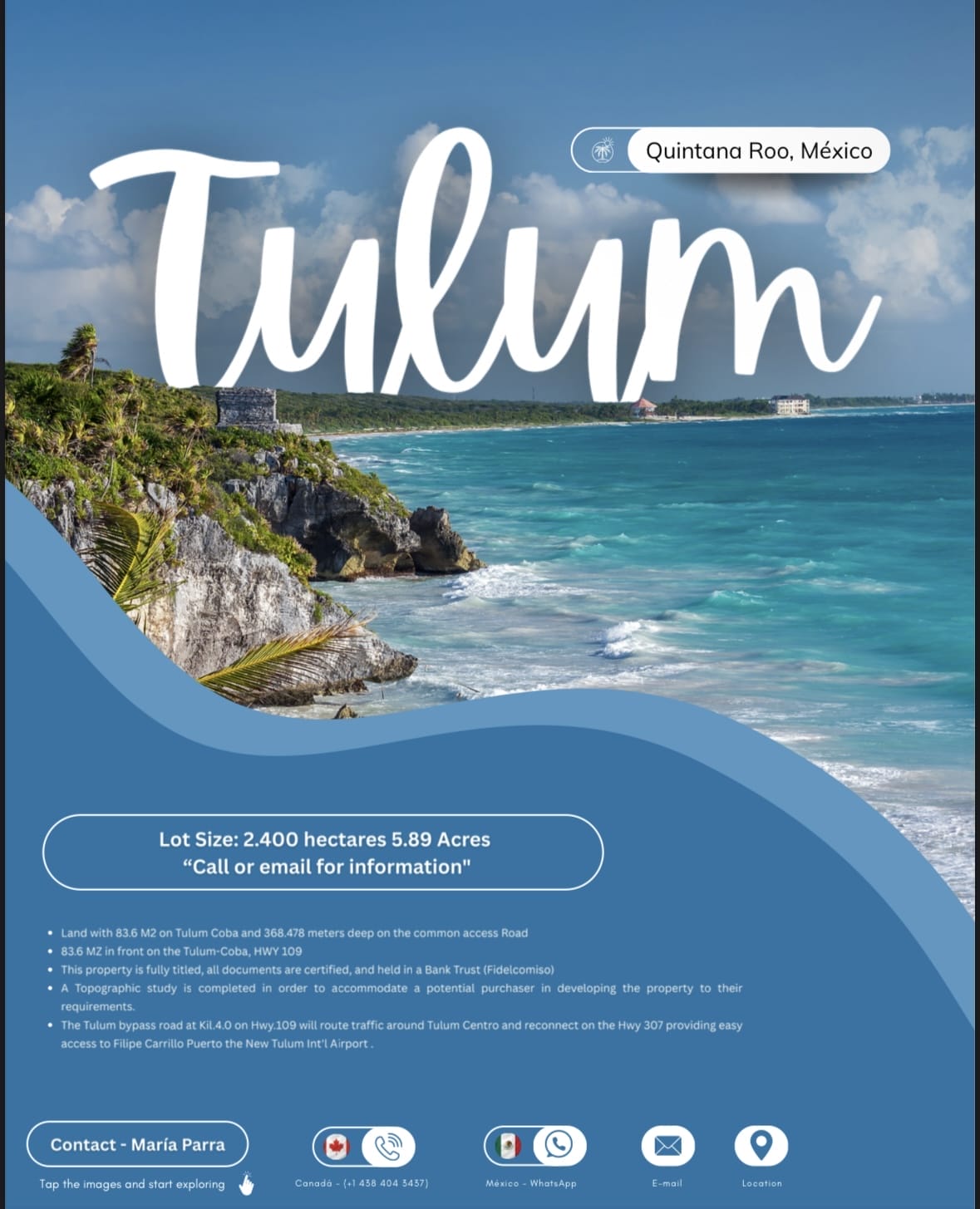 2.4 Hectares On The Tulum Coba Road 2.4 Hectares On The Tulum Coba Road